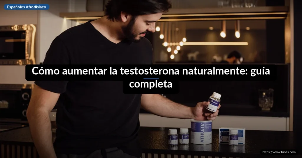 Cómo aumentar la testosterona naturalmente: guía definitiva 2026 1 Cómo aumentar la testosterona naturalmente: guía completa