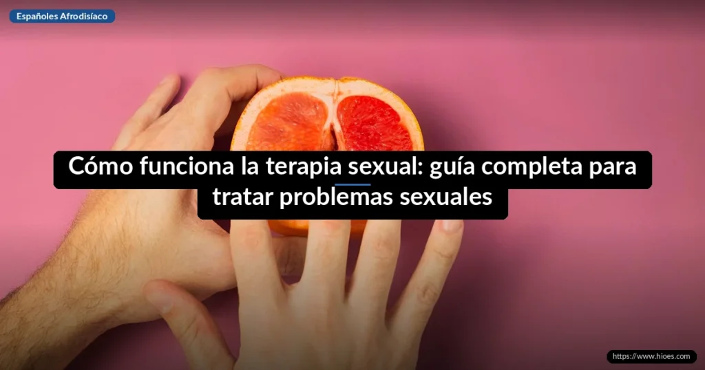 Cómo funciona la terapia sexual: guía completa para tratar la disfunción eréctil y otros problemas sexuales en 2026 1 Cómo funciona la terapia sexual: guía completa para tratar problemas sexuales