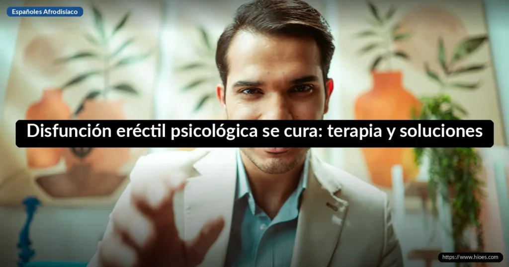 Disfunción eréctil psicológica se cura: terapia y soluciones que funcionan 10 Disfunción eréctil psicológica se cura: terapia y soluciones