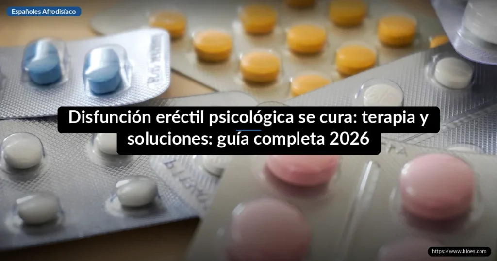 Disfunción eréctil psicológica se cura: terapia y soluciones: guía completa 2026 4 Disfunción eréctil psicológica se cura: terapia y soluciones: guía completa 2026