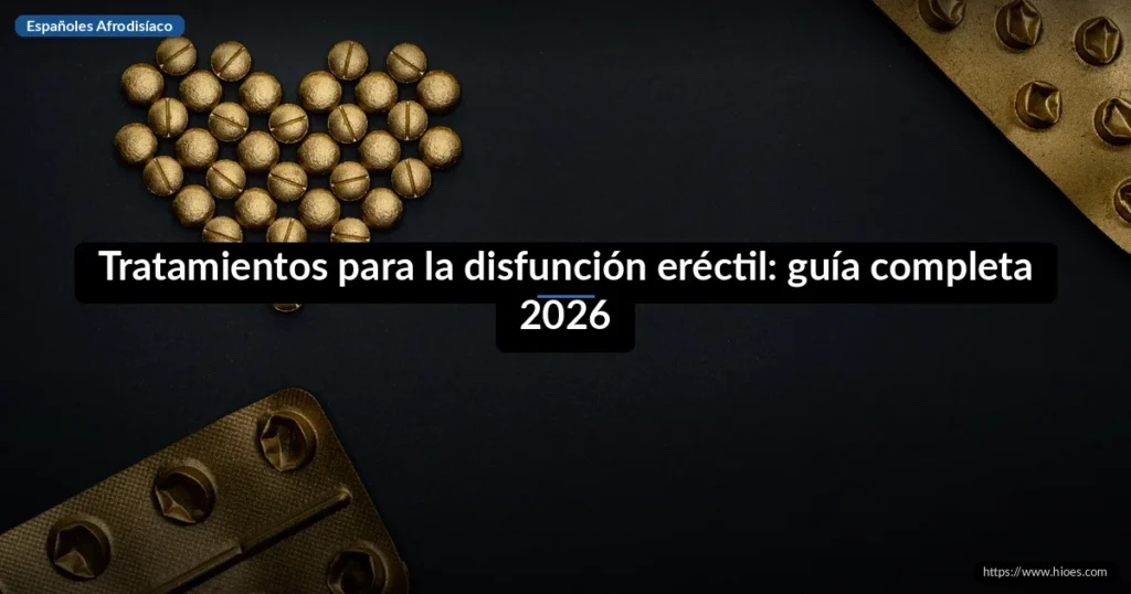 Tratamientos para la disfunción eréctil: guía completa 2026 7 Tratamientos para la disfunción eréctil: guía completa 2026