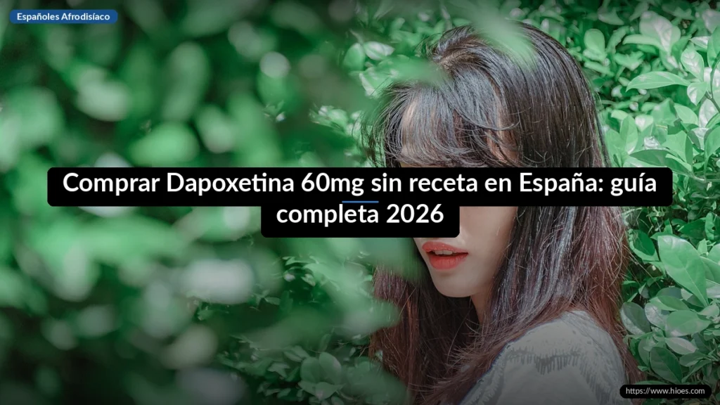 Comprar Dapoxetina 60mg sin receta en España: guía completa 2026