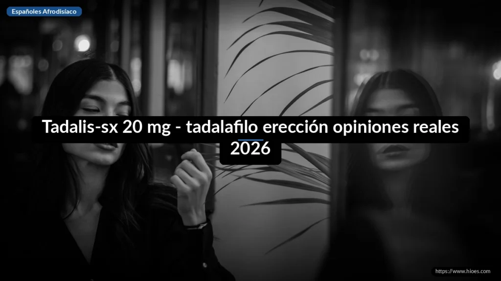 Tadalis-sx 20 mg - tadalafilo erección opiniones reales 2026